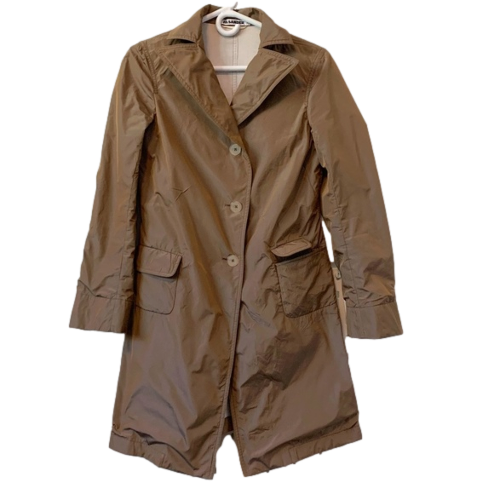 🧥👠👜Jil Sander Sexy Taupe Trench Coat
